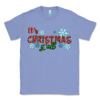 Colony Blue It's Christmas Y'all Season Winter Classic Tee - RanaPortraitStore