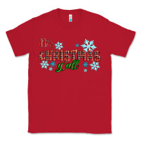 Red It's Christmas Y'all Season Winter Classic Tee - RanaPortraitStore