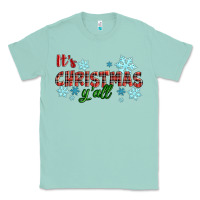 Seafoam It's Christmas Y'all Season Winter Classic Tee - RanaPortraitStore