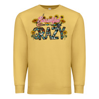 Antique Gold beautiful crazy Premium Sweatshirt - CowhideDigitalArt