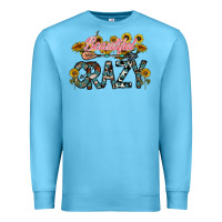 Ocean Blue beautiful crazy Premium Sweatshirt - CowhideDigitalArt