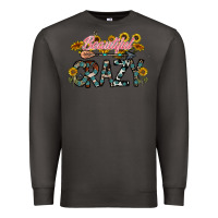Smoke beautiful crazy Premium Sweatshirt - CowhideDigitalArt