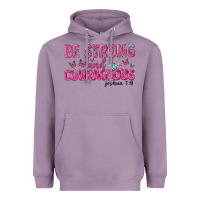 Lavender be strong and courageous Heavyweight Hoodie - texasbilliewilder