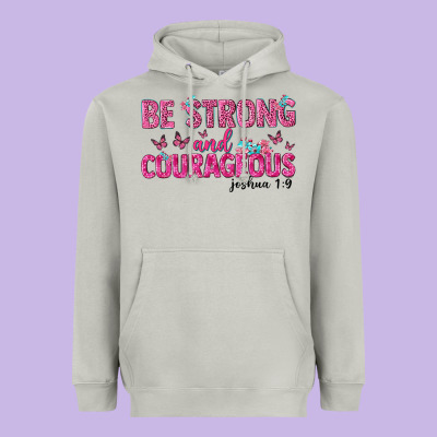 Be Strong And Courageous Heavyweight Hoodie Designed By Texasbilliewilder