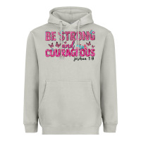Moon Dust be strong and courageous Heavyweight Hoodie - texasbilliewilder