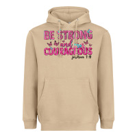 Mushroom be strong and courageous Heavyweight Hoodie - texasbilliewilder