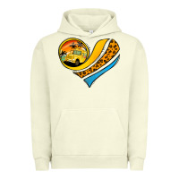 Pigment Pistachio school bus heart Urban Hoodie - Jasminsmagicworld