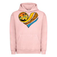 Pigment Salmon school bus heart Urban Hoodie - Jasminsmagicworld