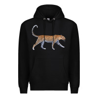 Black leopard Premium Hoodie - LillyAllenDesigns