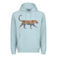 Blue Mist leopard Premium Hoodie - LillyAllenDesigns