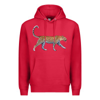 Cardinal leopard Premium Hoodie - LillyAllenDesigns