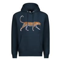 Navy leopard Premium Hoodie - LillyAllenDesigns