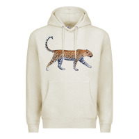 Oatmeal Heather leopard Premium Hoodie - LillyAllenDesigns