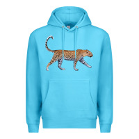 Ocean Blue leopard Premium Hoodie - LillyAllenDesigns