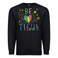 Black be you tiful Premium Sweatshirt - CowhideDigitalArt