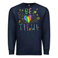 Navy be you tiful Premium Sweatshirt - CowhideDigitalArt