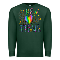 Sports Green be you tiful Premium Sweatshirt - CowhideDigitalArt