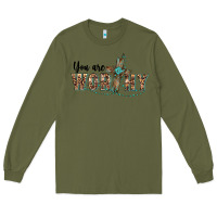 Army Green you are worthy cross Long Sleeve Tee - BarkalooDesign