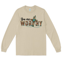 Mushroom you are worthy cross Long Sleeve Tee - BarkalooDesign