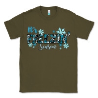 Army Green It's Freezin Season Winter Classic Tee - RanaPortraitStore