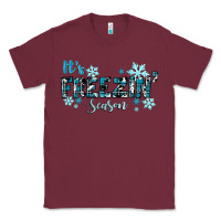Burgundy It's Freezin Season Winter Classic Tee - RanaPortraitStore