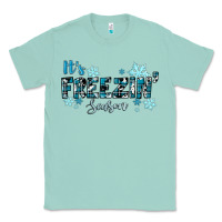 Seafoam It's Freezin Season Winter Classic Tee - RanaPortraitStore