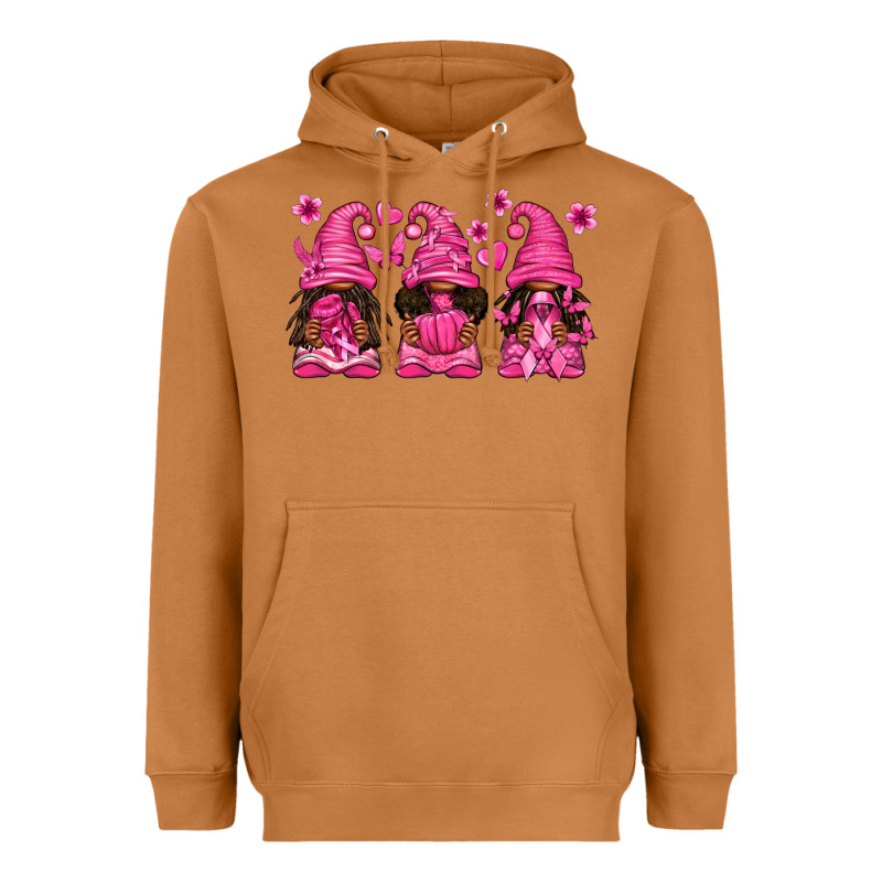 Breast Cancer Afro Gnomies Heavyweight Hoodie by texasbilliewilder | Teevron