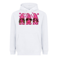White breast cancer afro gnomies Heavyweight Hoodie - texasbilliewilder