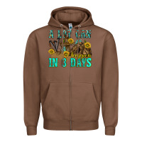 Chestnut a lot can happen in 3 days western Zipper Hoodie - texasbilliewilder