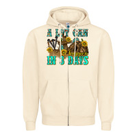 Sandshell a lot can happen in 3 days western Zipper Hoodie - texasbilliewilder