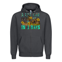 Smoke a lot can happen in 3 days western Zipper Hoodie - texasbilliewilder
