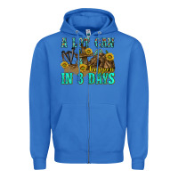 True Royal a lot can happen in 3 days western Zipper Hoodie - texasbilliewilder