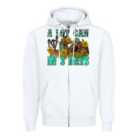 White a lot can happen in 3 days western Zipper Hoodie - texasbilliewilder