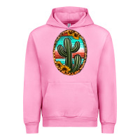 Fuchsia Pink serape and sunflower cactus Urban Hoodie - Jasminsmagicworld