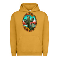 Pigment Peanut Butter serape and sunflower cactus Urban Hoodie - Jasminsmagicworld