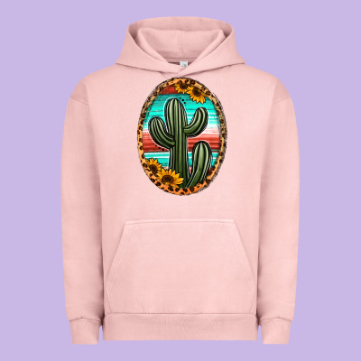 Serape And Sunflower Cactus Urban Hoodie Designed By Jasminsmagicworld