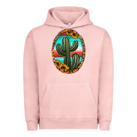 Pigment Salmon serape and sunflower cactus Urban Hoodie - Jasminsmagicworld