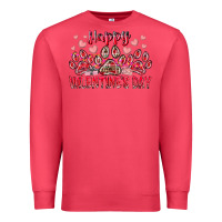 Cardinal happy valentines day dog pet Premium Sweatshirt - RacoonDesign
