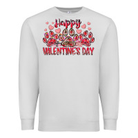Dove Grey happy valentines day dog pet Premium Sweatshirt - RacoonDesign