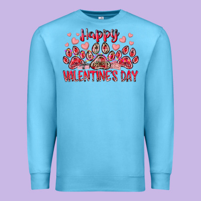 Happy Valentines Day Dog Pet Premium Sweatshirt Designed By Racoondesign
