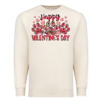 Sandshell happy valentines day dog pet Premium Sweatshirt - RacoonDesign