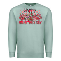 Seafoam happy valentines day dog pet Premium Sweatshirt - RacoonDesign