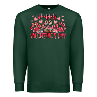 Sports Green happy valentines day dog pet Premium Sweatshirt - RacoonDesign