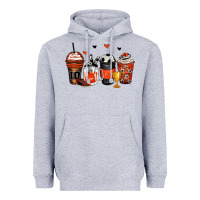 Heather Grey soccer coffee cups Heavyweight Hoodie - Zillion Design Studio