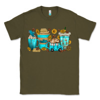 Army Green truck coffee cups Classic Tee - texasbilliewilder