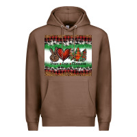 Chestnut Peace Love Christmas Trees Premium Hoodie - Jasminsmagicworld