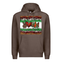 Coffee Peace Love Christmas Trees Premium Hoodie - Jasminsmagicworld