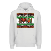 Dove Grey Peace Love Christmas Trees Premium Hoodie - Jasminsmagicworld