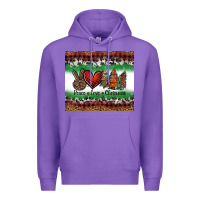 Purple Peace Love Christmas Trees Premium Hoodie - Jasminsmagicworld