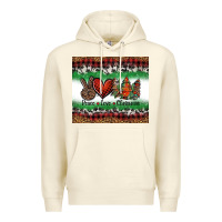 Sandshell Peace Love Christmas Trees Premium Hoodie - Jasminsmagicworld